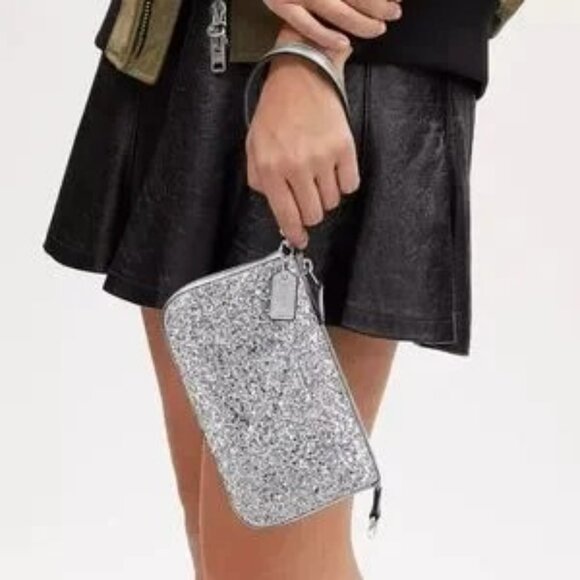 Coach Nolita 19 in Silver Glitter CP478 - Picture 6 of 6